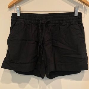 Old Navy black linen shorts